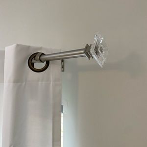 Curtain blinds and rod